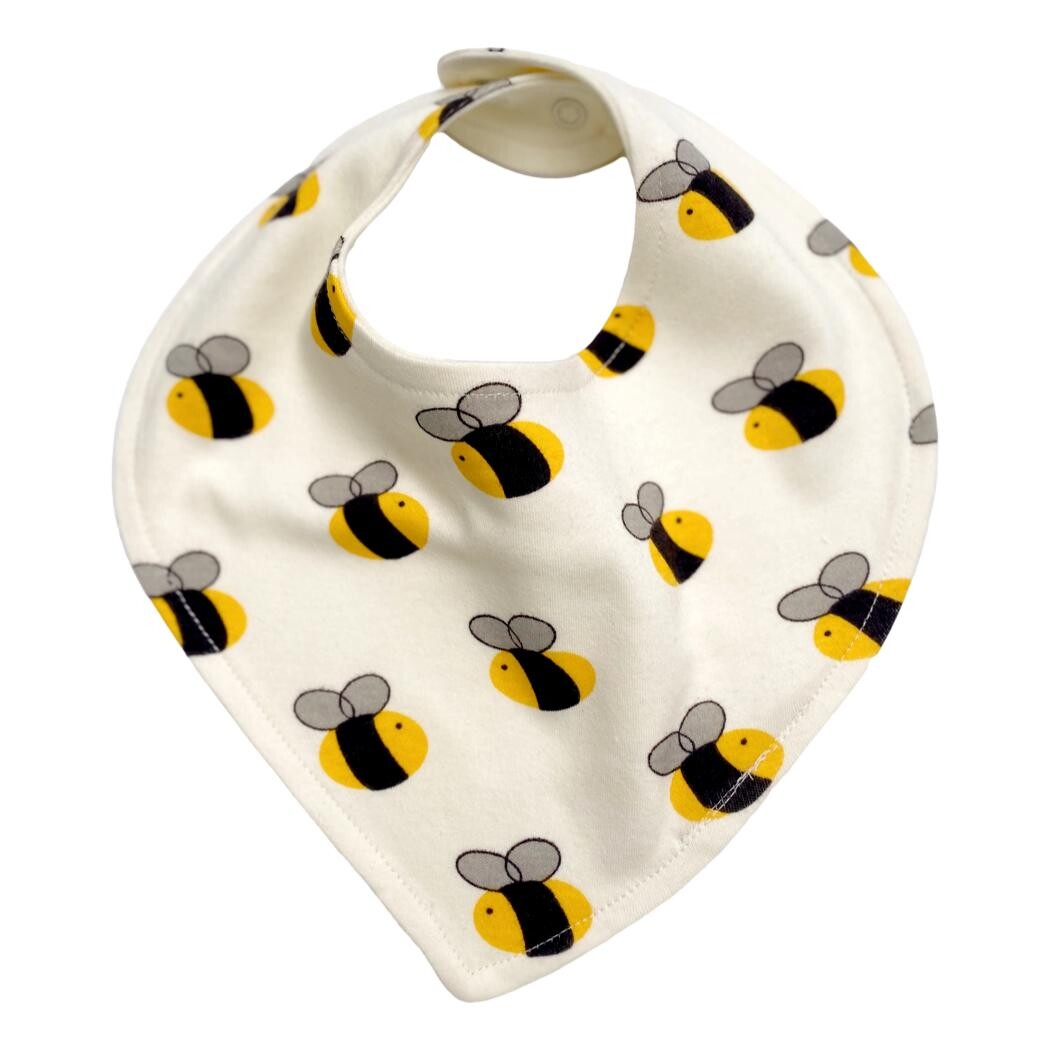 Organic Cotton Bib - Bee