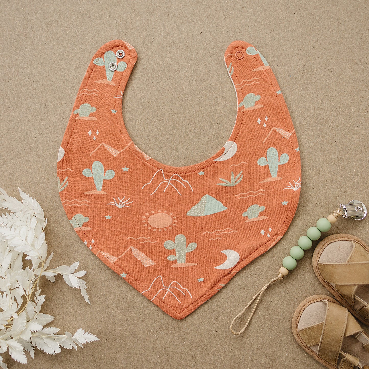 Organic Cotton Bib - Desert