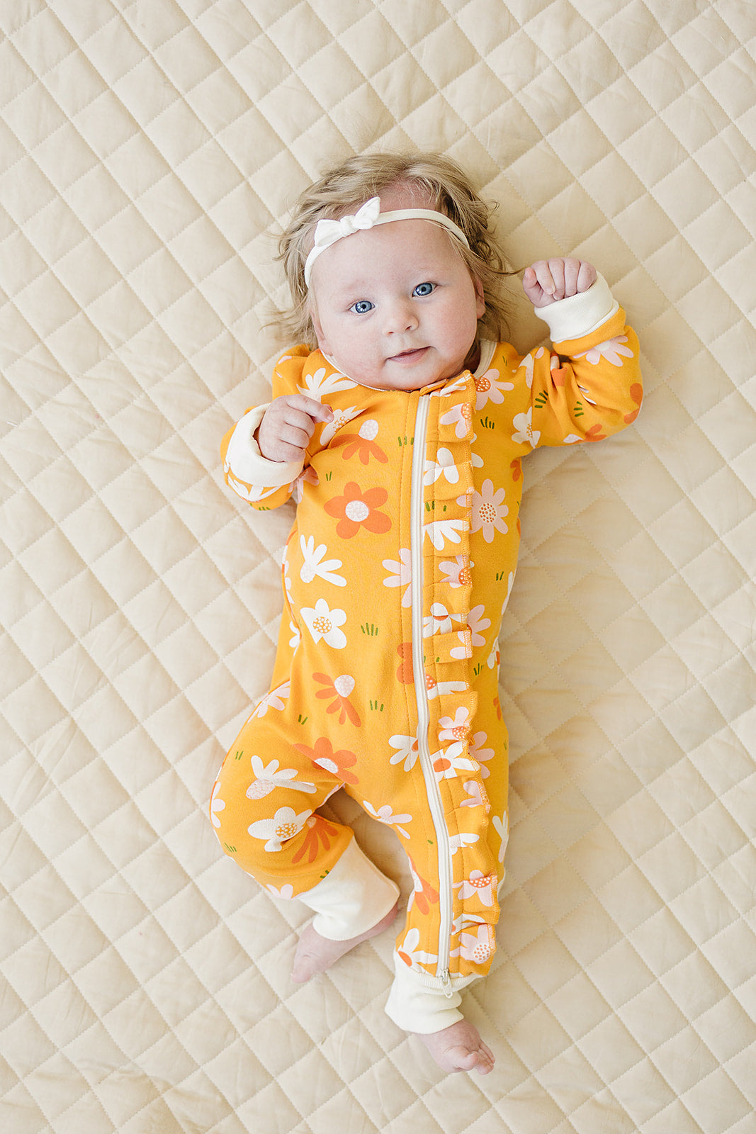 GOTS Certified Organic Cotton Zippy - Fall Floral