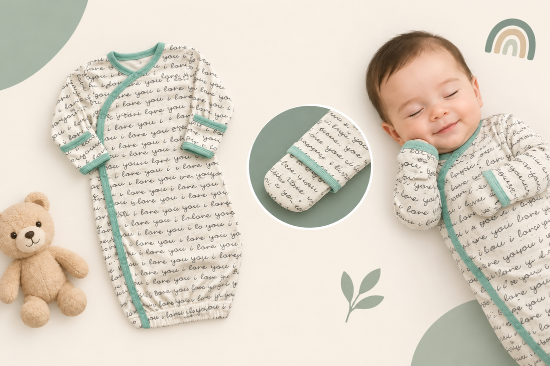Baby Clothes With Fold Over Mittens: A Handy Detail