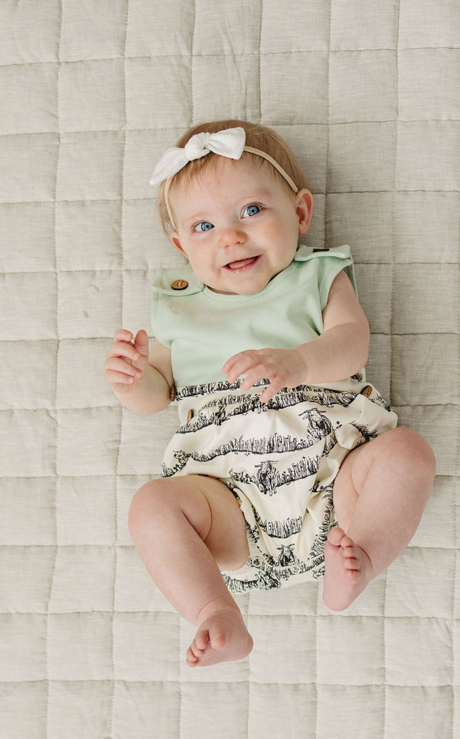 Organic Cotton Bubble Romper - Billie & Kid