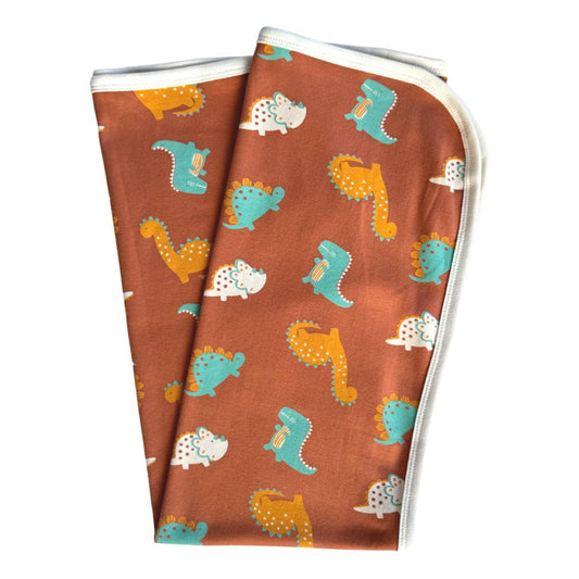GOTS Certified Organic Cotton Blanket - Dino