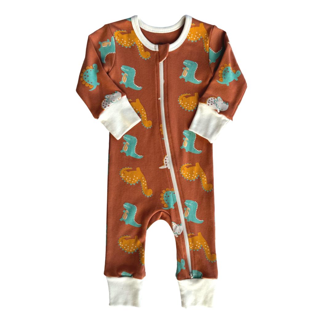 GOTS Certified Organic Cotton Zippy - Dino