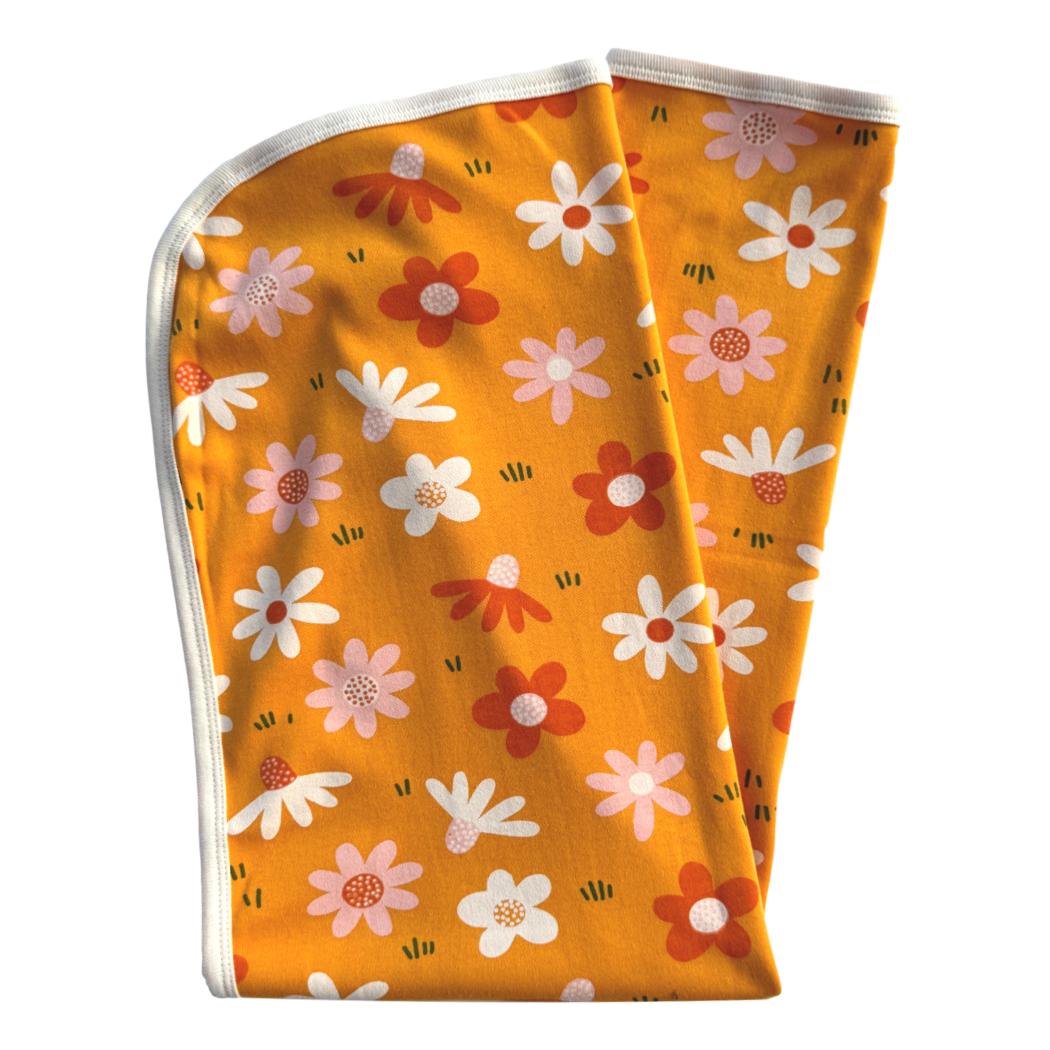 GOTS Certified Organic Cotton Blanket - Fall Floral