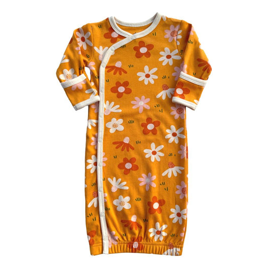 GOTS Certified Organic Cotton Gown - Fall Floral