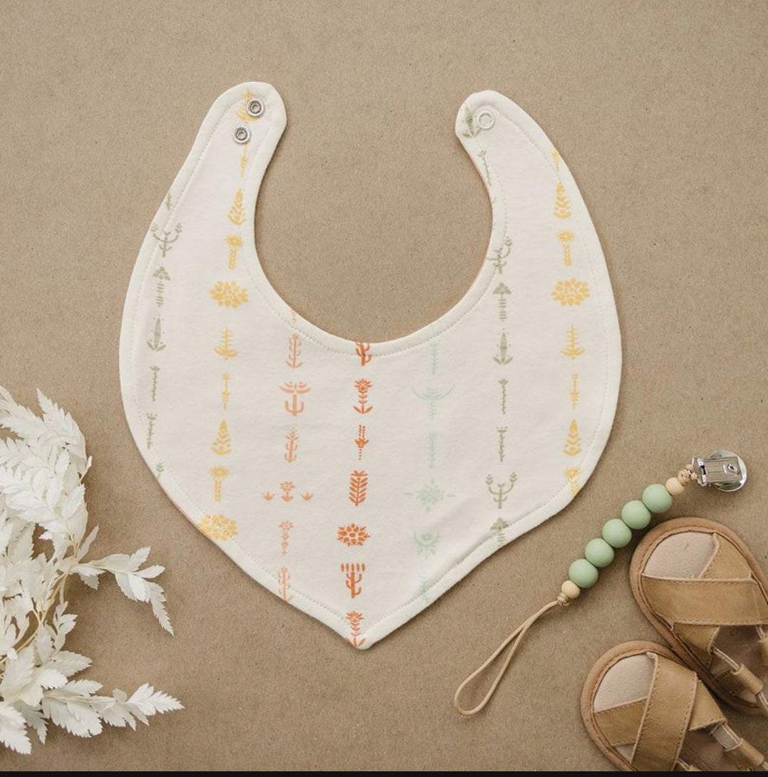 Organic Cotton Bib - Boho Floral