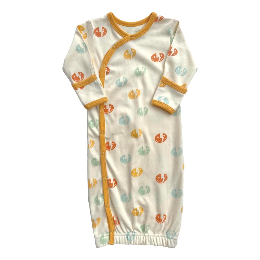 Organic Cotton Gown - Smiley Bolts