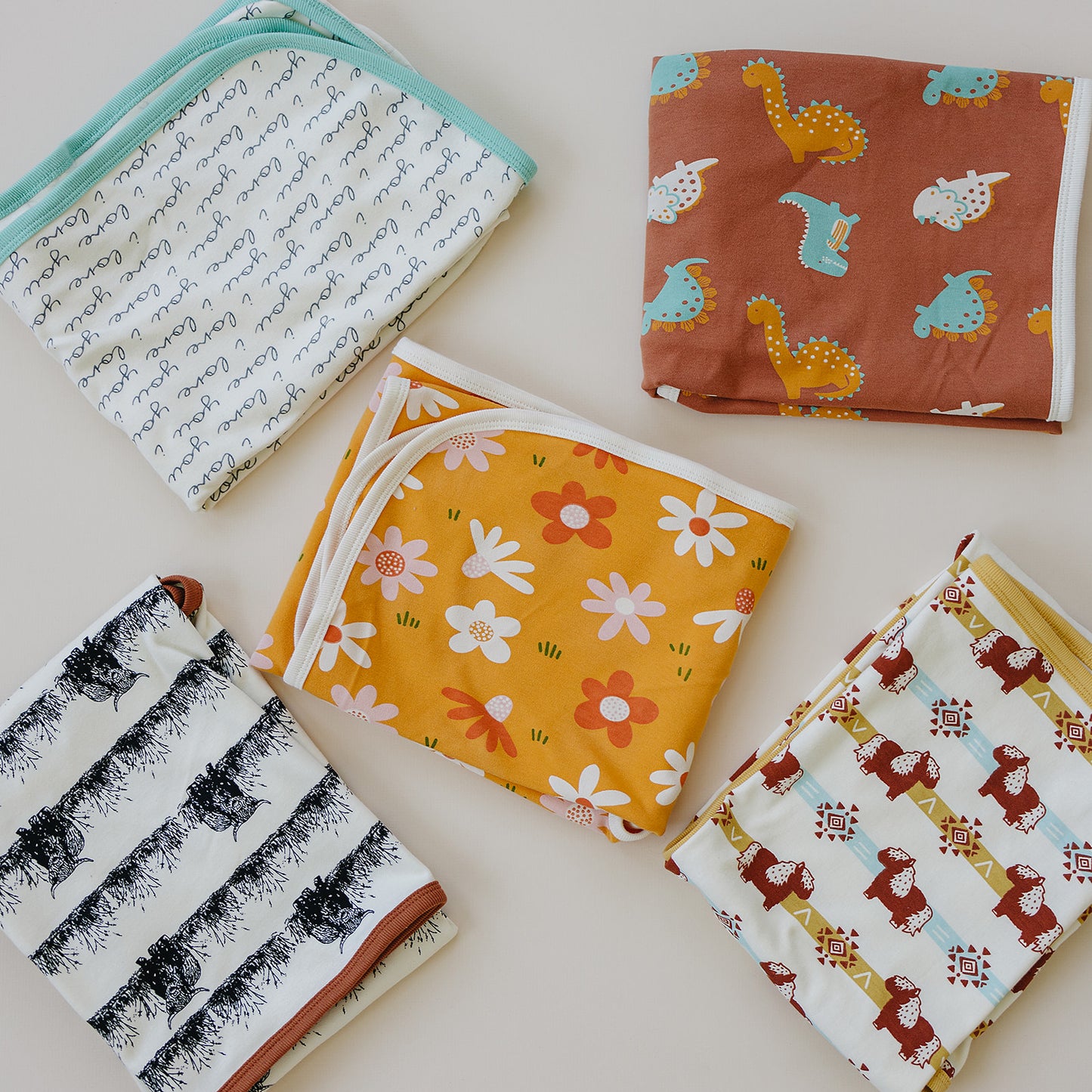 GOTS Certified Organic Cotton Blanket - Fall Floral