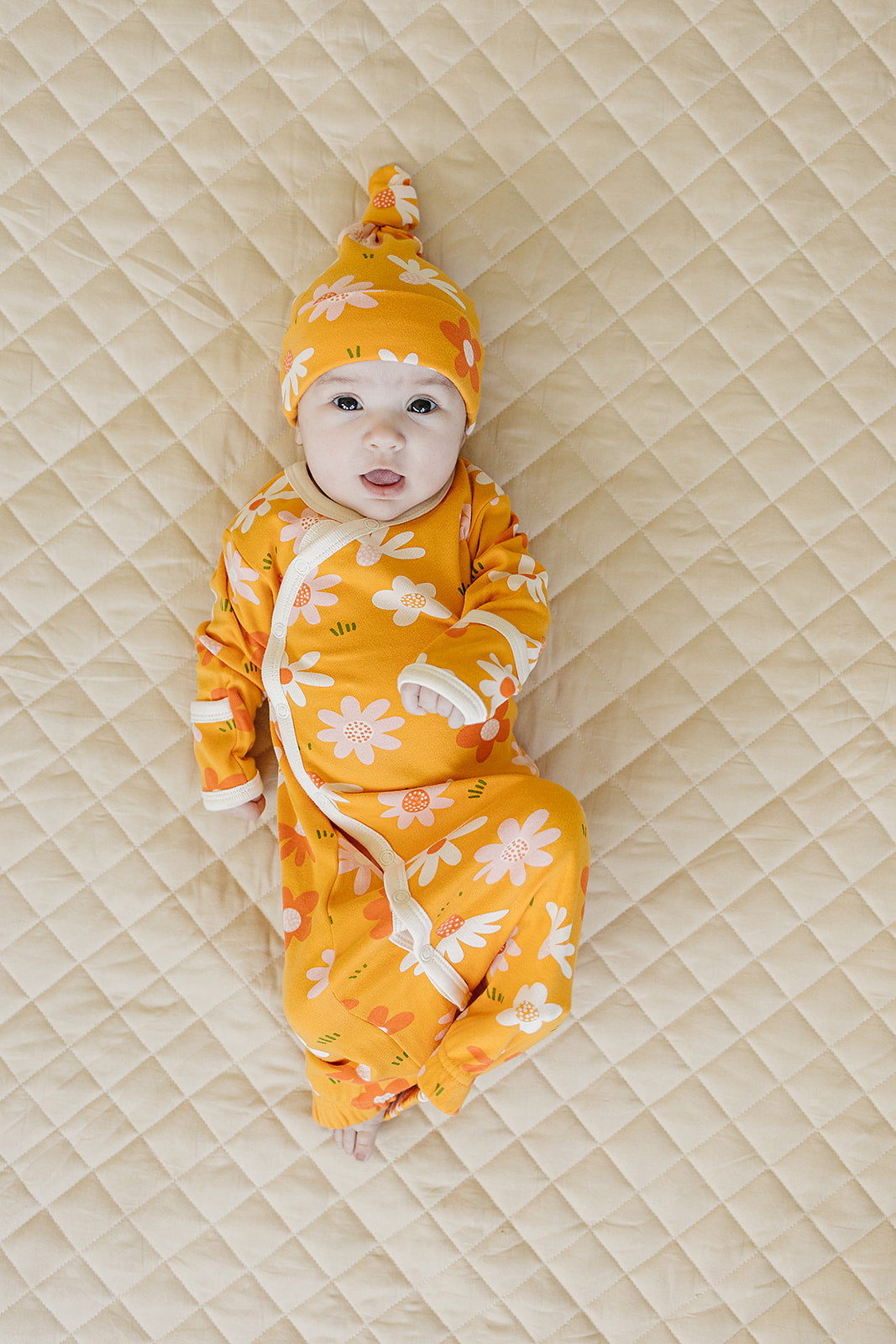 GOTS Certified Organic Cotton Gown - Fall Floral