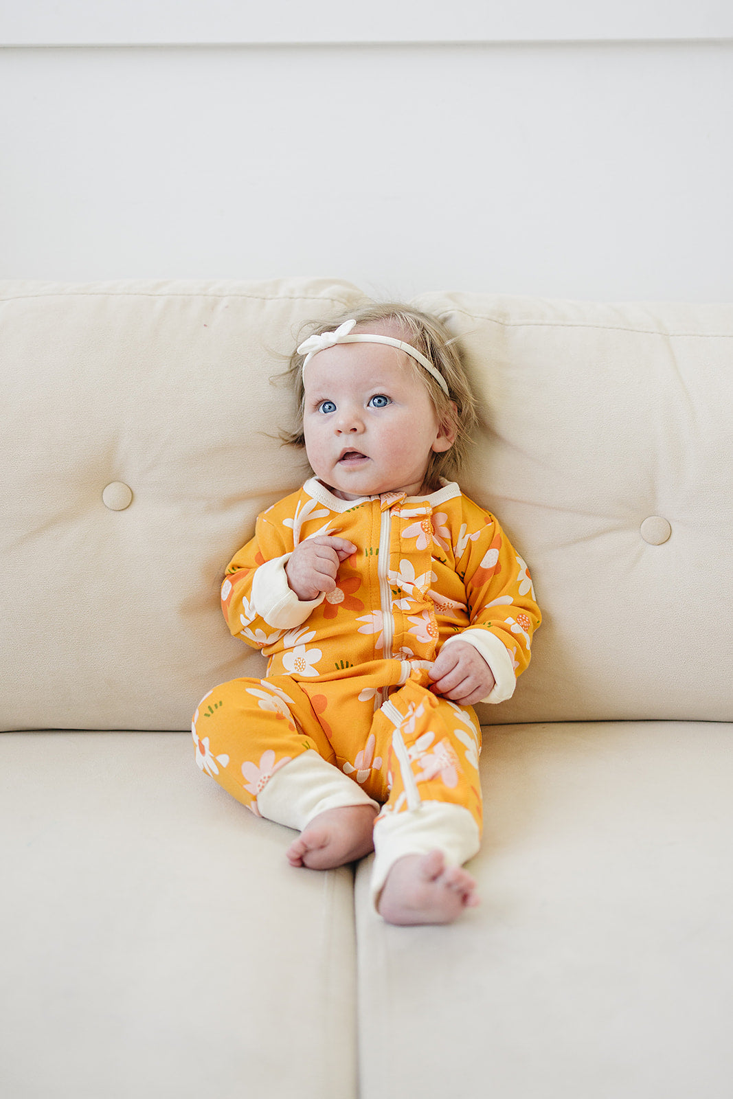 GOTS Certified Organic Cotton Zippy - Fall Floral