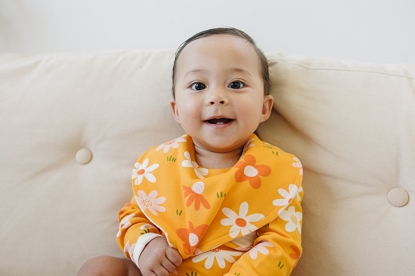 GOTS Certified Organic Cotton Bib - Fall Floral