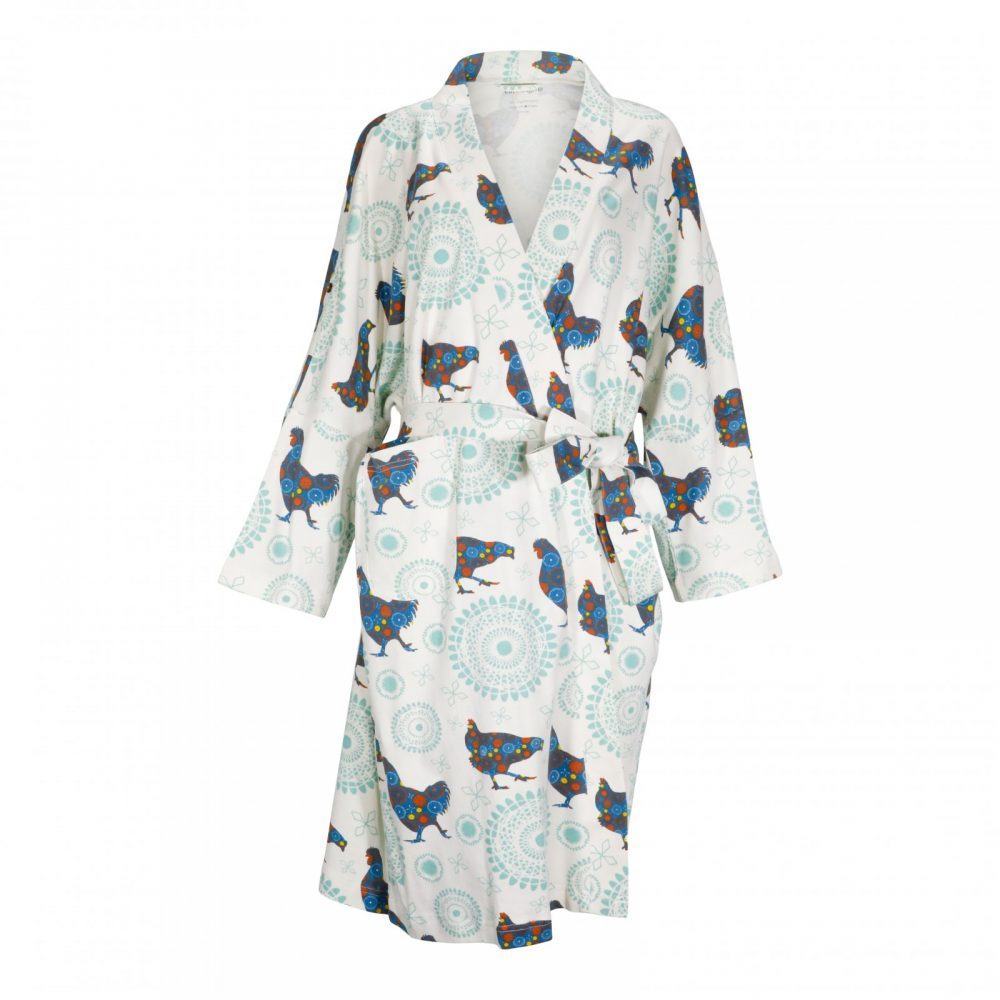 Rooster Robe GOTS Certified Organic Cotton Robe - Boho Rooster | Chemical-Free ...